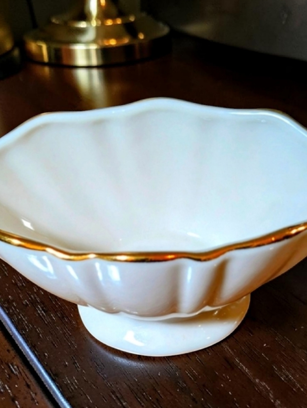 Alani Classic Designer Tri-Layered Necklace In Lenox Trinket Dish - Picture 7 of 8